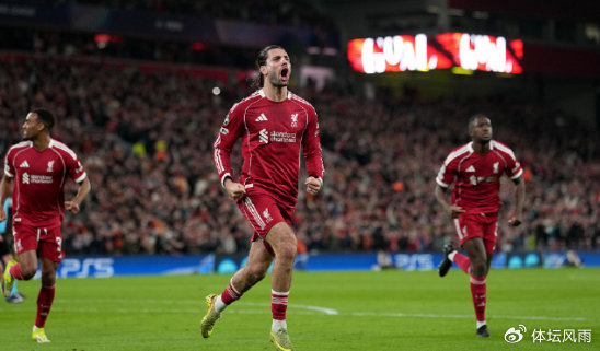 利物浦4-0横扫加拉塔萨雷逆转晋级欧冠八强